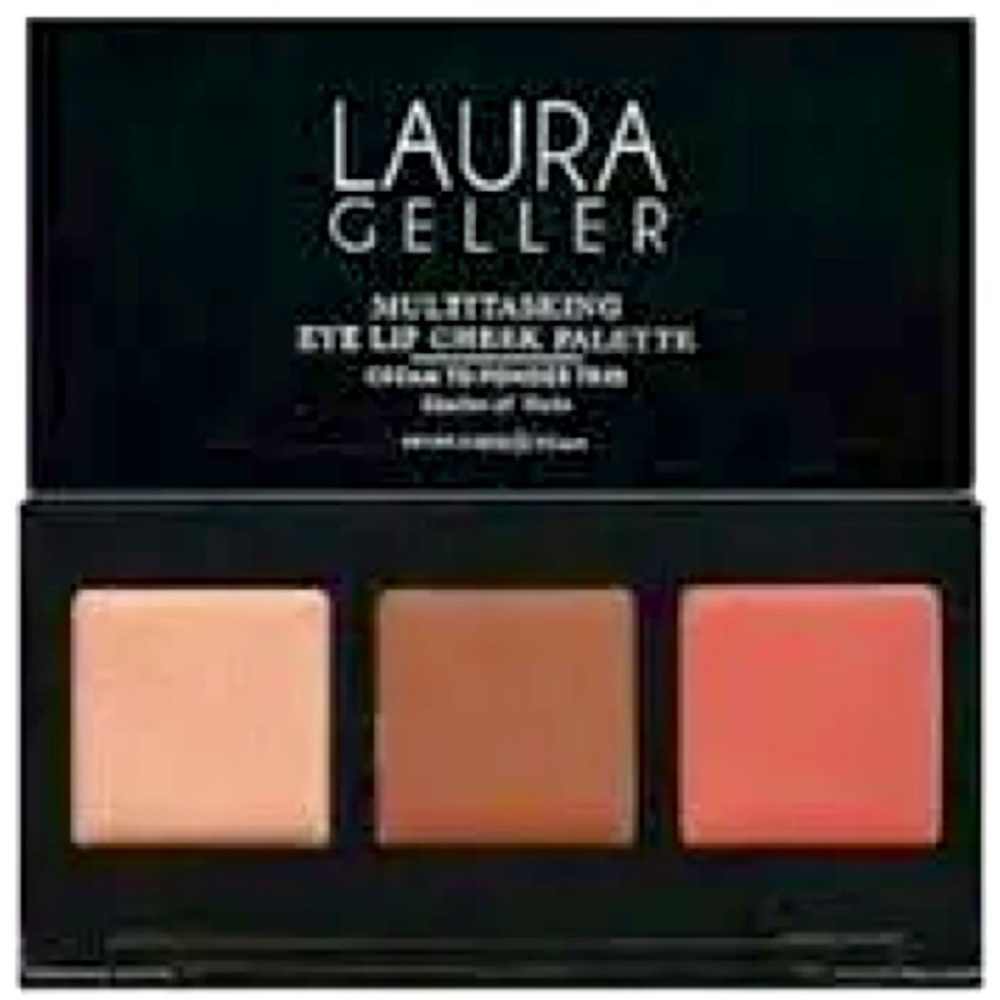 Laura Geller Multitasking Eye Lip Cheek Palette - Cream, Brown, Pink